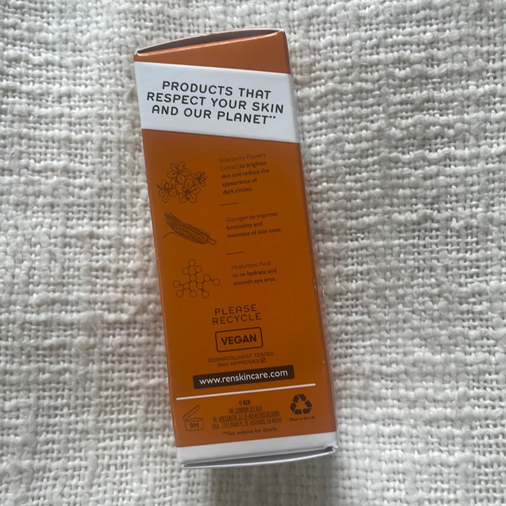 Brand New Full Size Ren Brightening Dark Circle Eye Cream .5oz - Picture 2 of 5